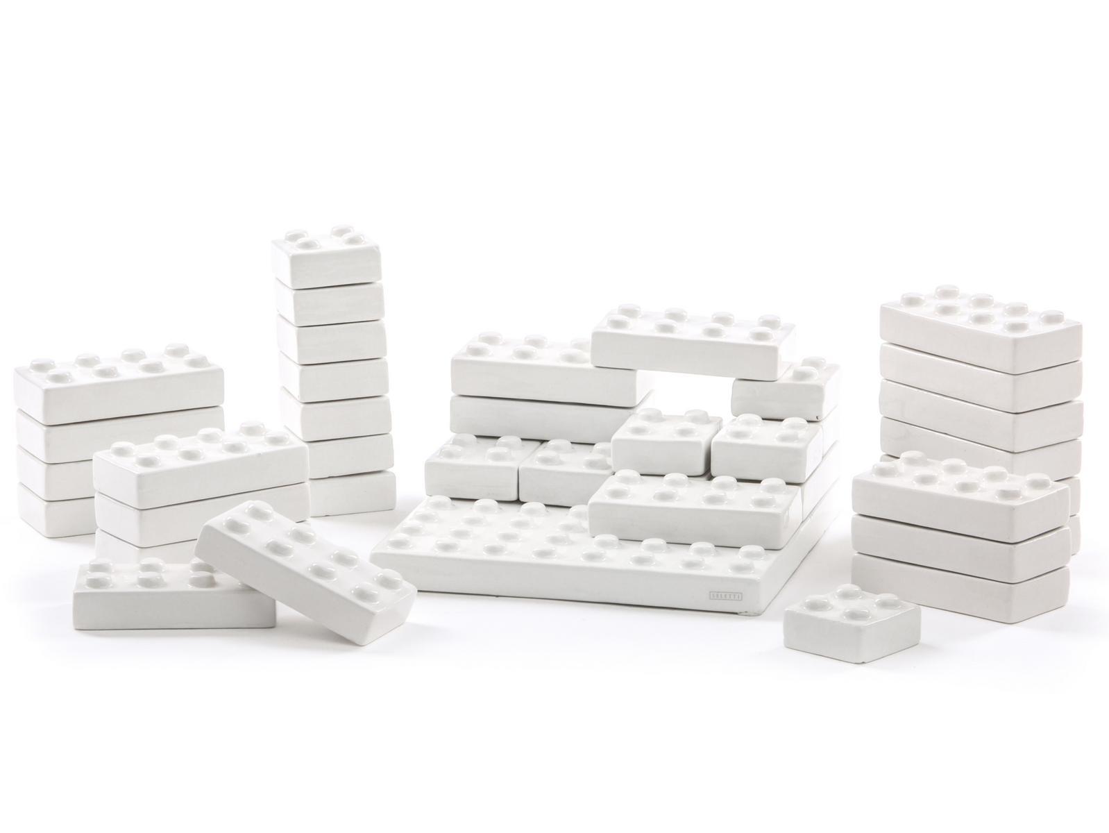 Porcelain decorative object | My Bricks by Seletti