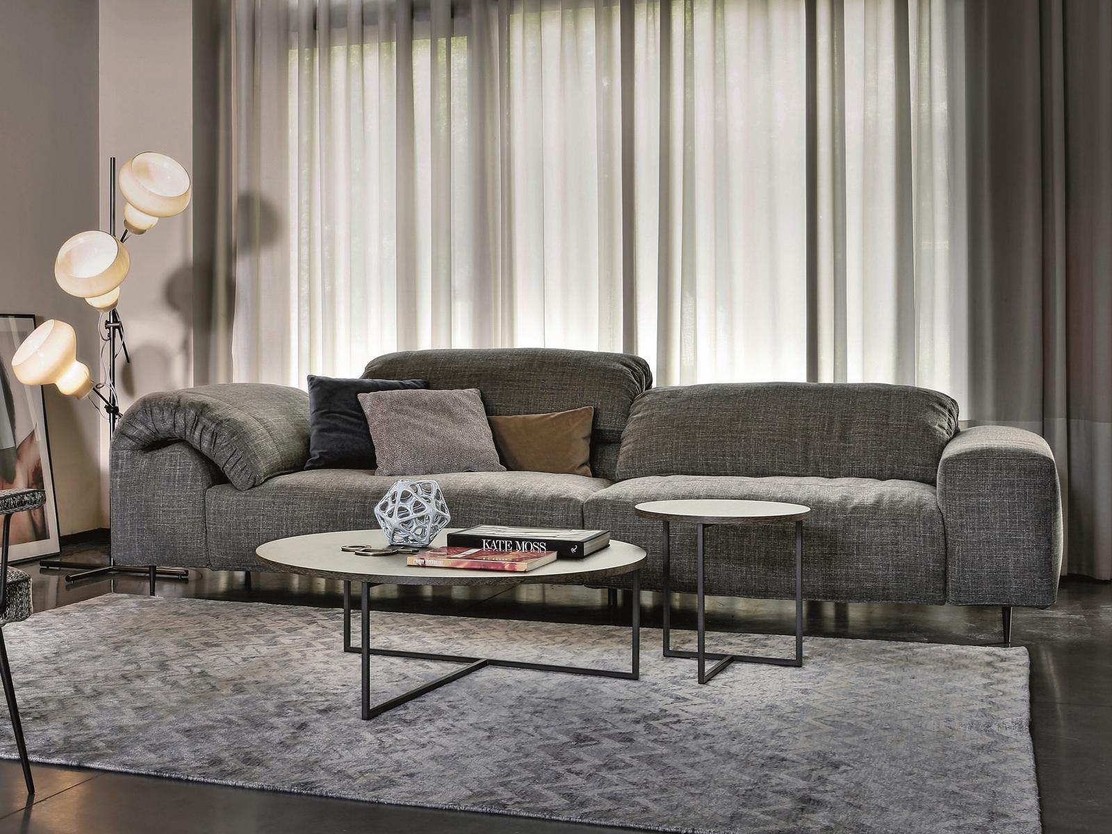 3 seater fabric sofa with headrest | Crazy Diamond by Arketipo