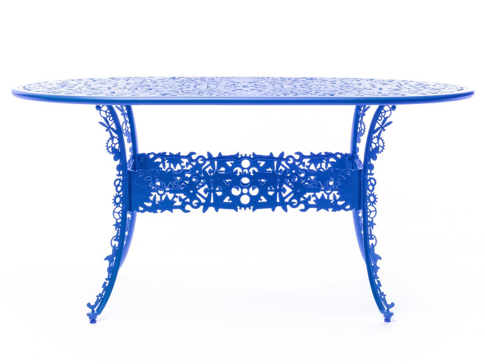 Oval aluminium garden table | Industry by Seletti