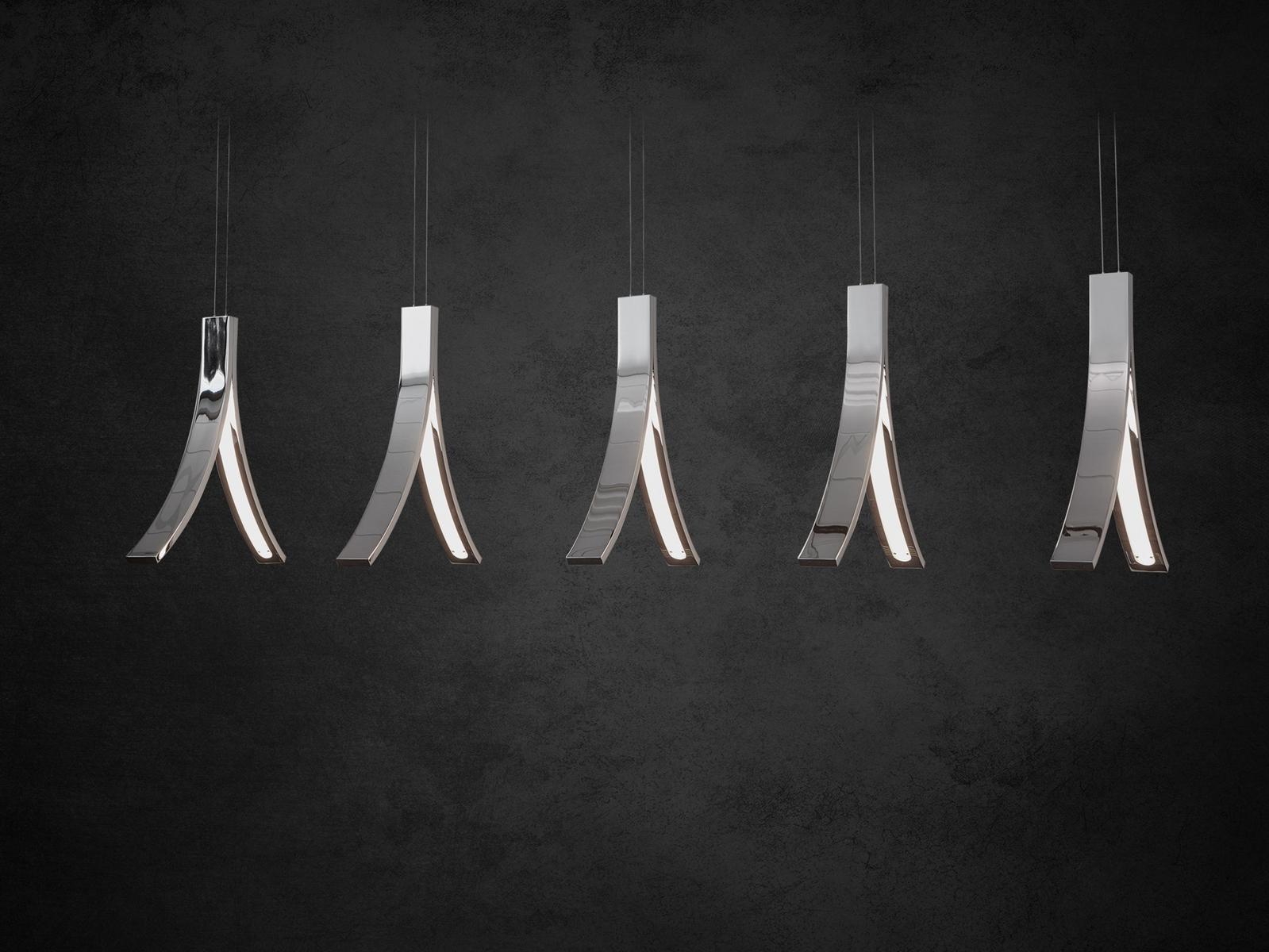 LED metal pendant lamp | Stream H5 by Ilfari