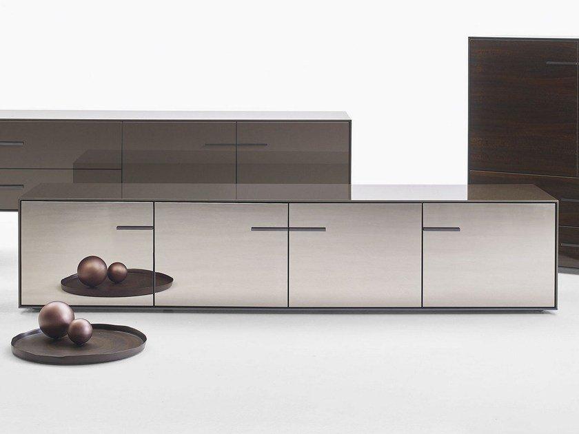Mirrored glass sideboard with doors | Eucalipto by B&B Italia
