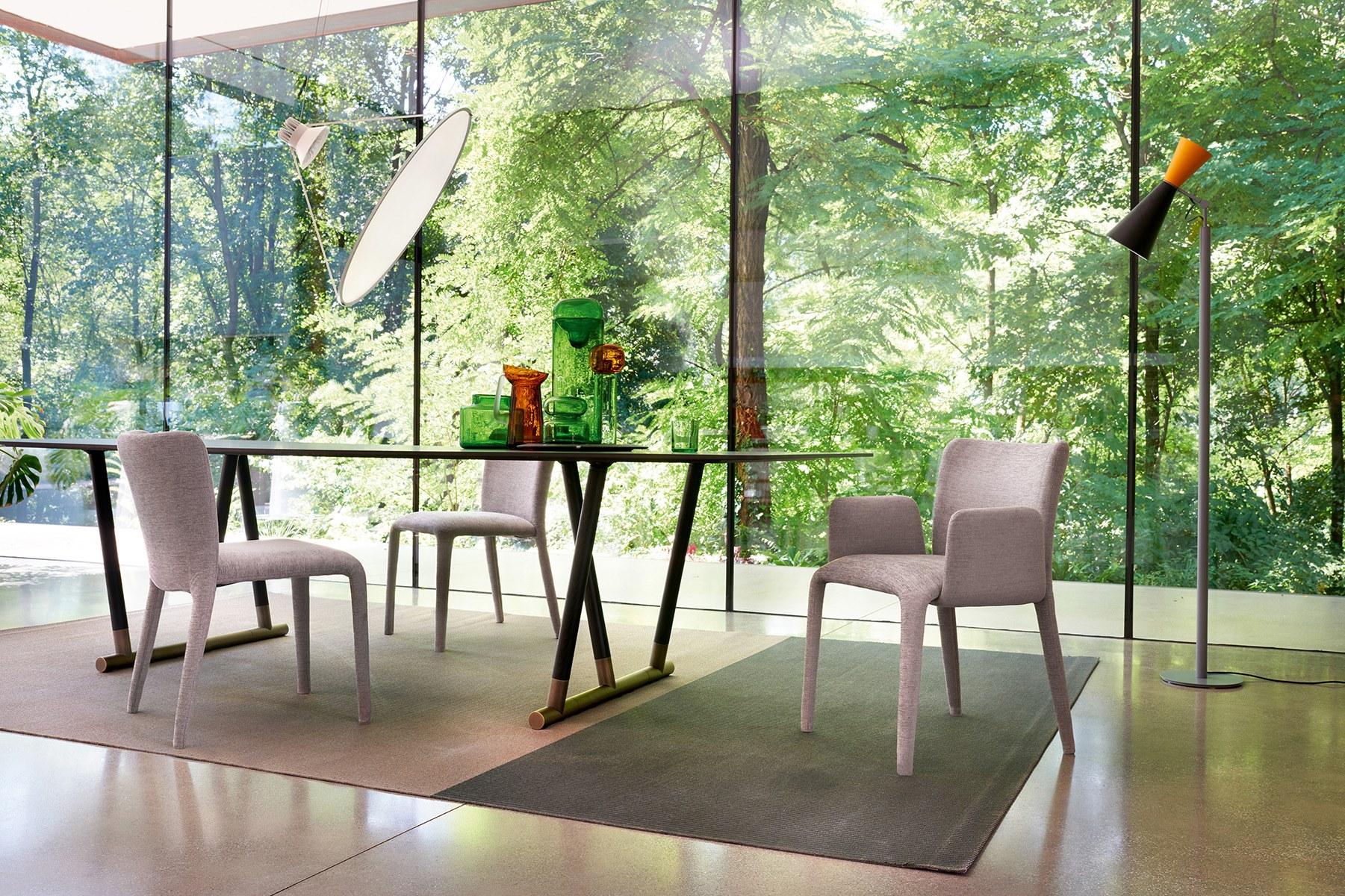 Rectangular porcelain stoneware table | Pipe by Potocco