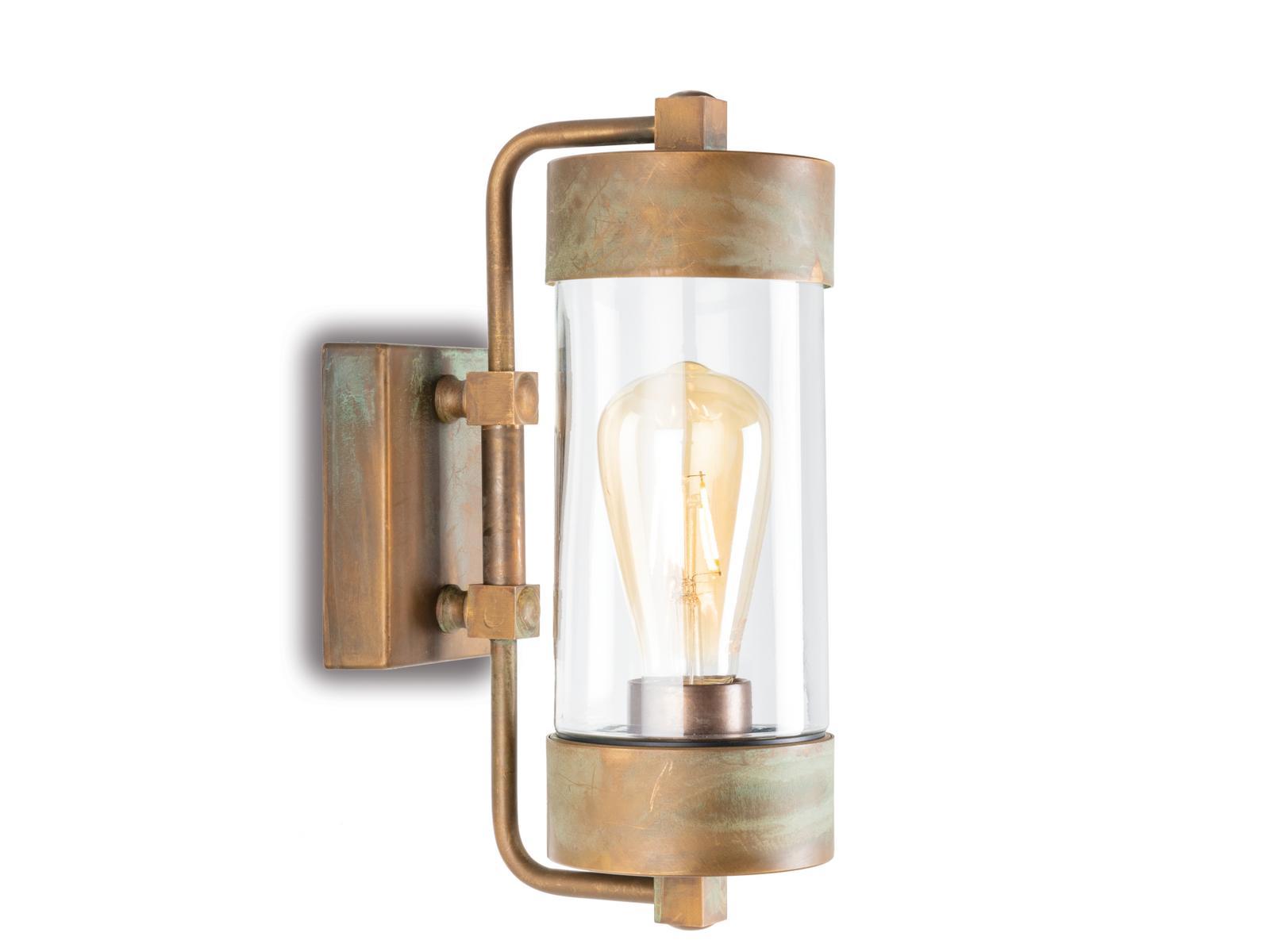 Brass wall lamp with double support | Silindar by Moretti