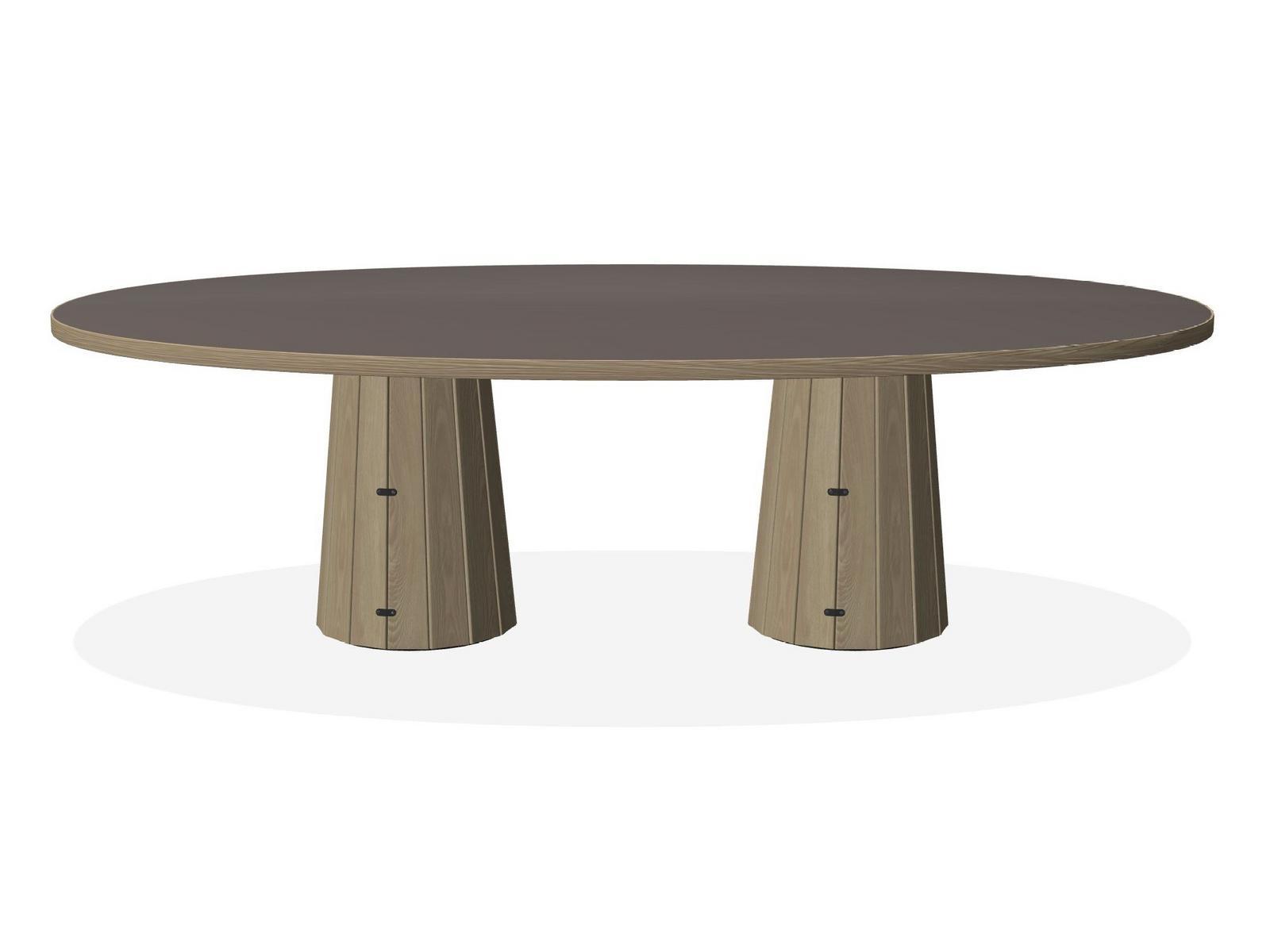 Wooden table | Container Table Bodhi Oval 260 by Moooi