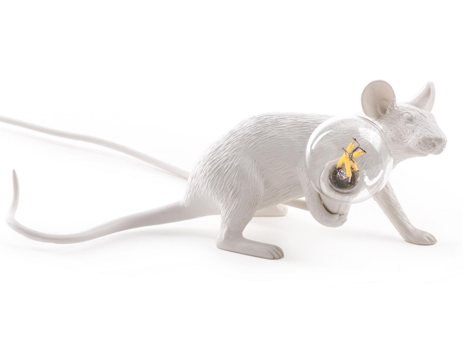 LED resin table lamp | Mouse Lamp Lie Down - Lop by Seletti