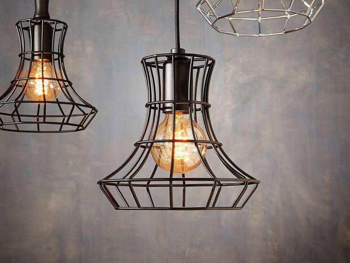 Iron pendant lamp | Lady Cage by Zava