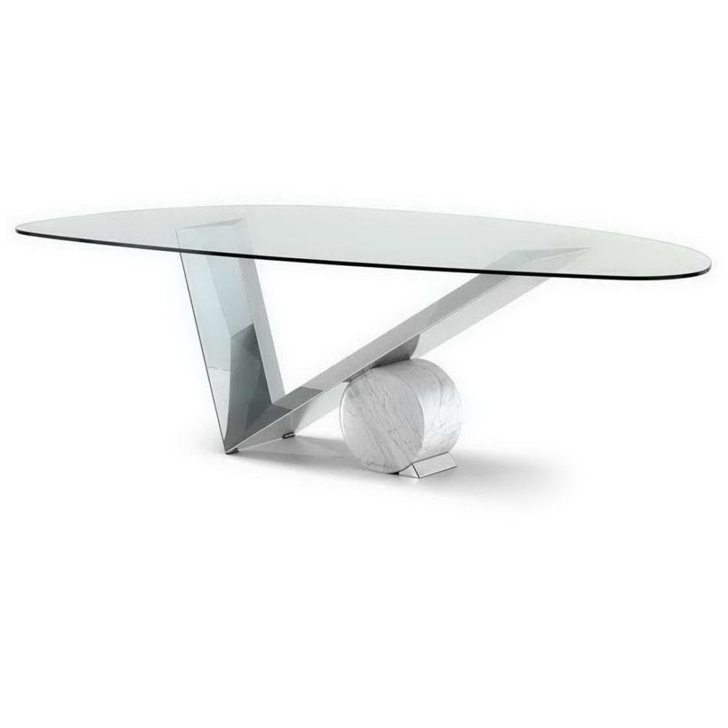 Oval glass table | Valentinox by Cattelan Italia