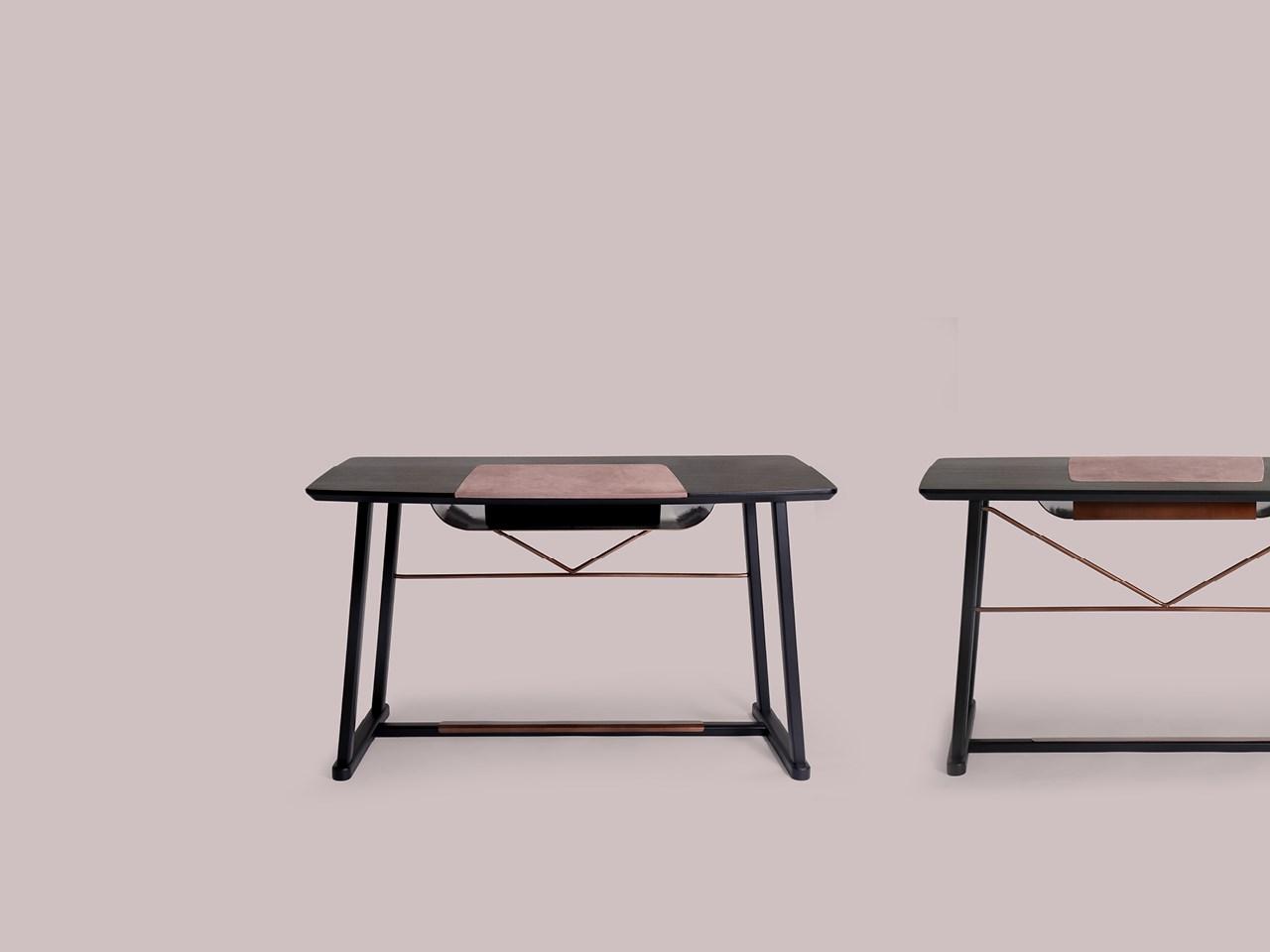 Rectangular wooden writing desk | Golia by Borzalino