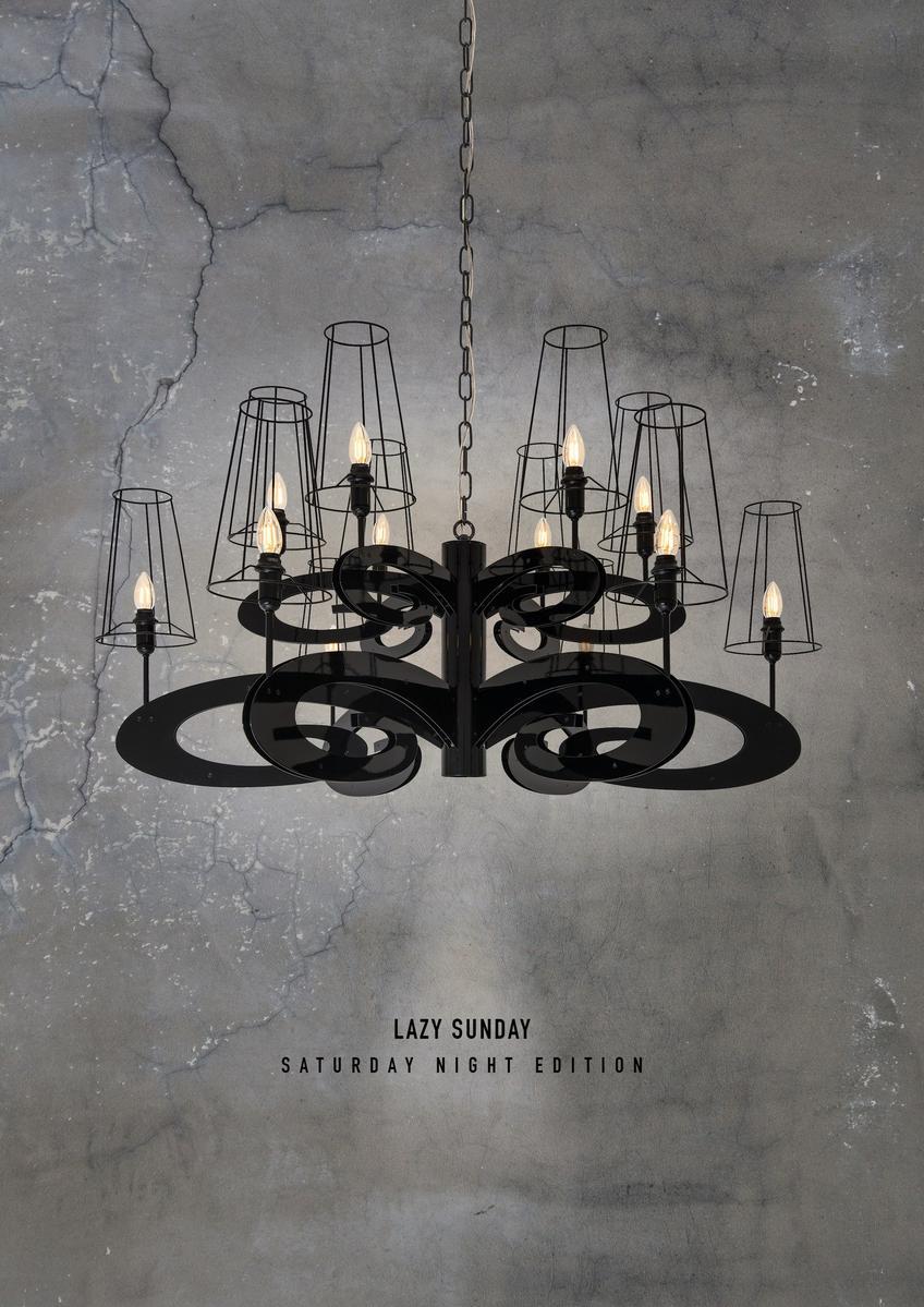 Metal pendant lamp | Lazy Sunday H12+1 by Ilfari