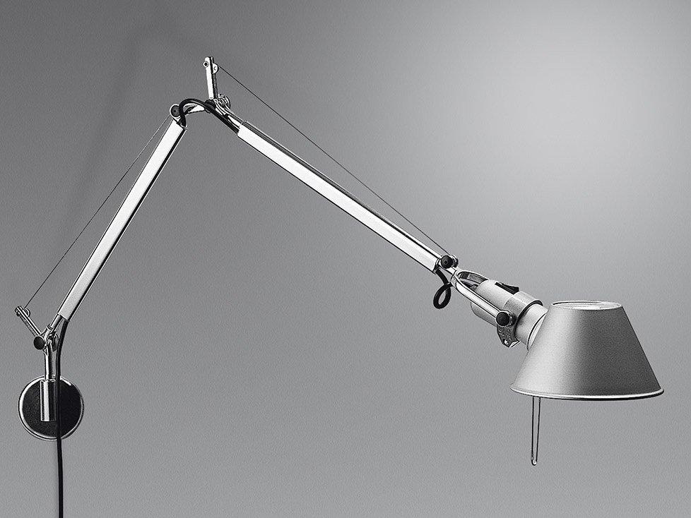 Direct light aluminium wall lamp | Tolomeo Mini Wall by Artemide