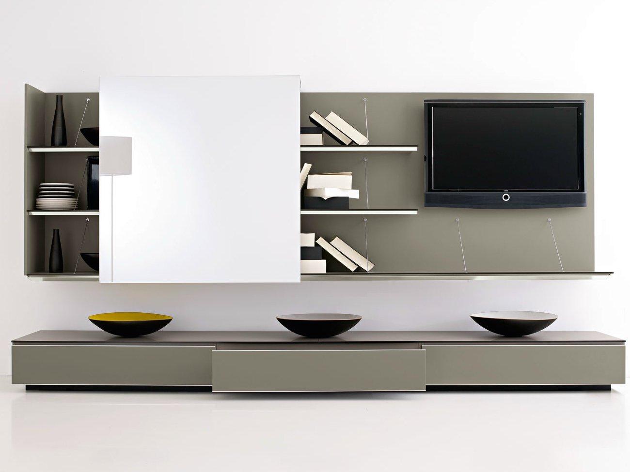 Sectional TV wall system | Pab by B&B Italia