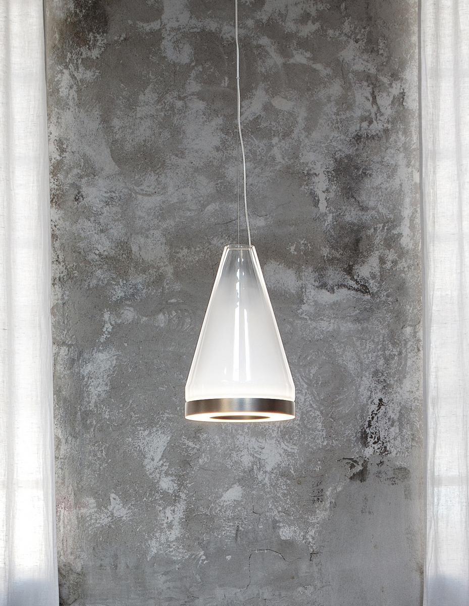 LED direct light glass pendant lamp | Medea Sp3 by Vistosi