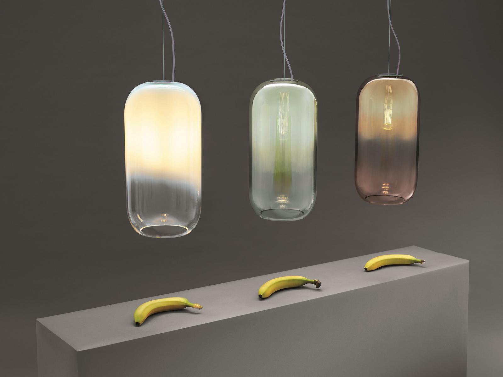 LED blown glass pendant lamp | Gople by Artemide