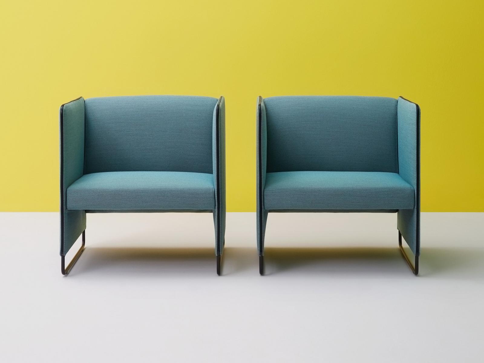Upholstered fabric armchair | Zippo Zipl1p by Pedrali
