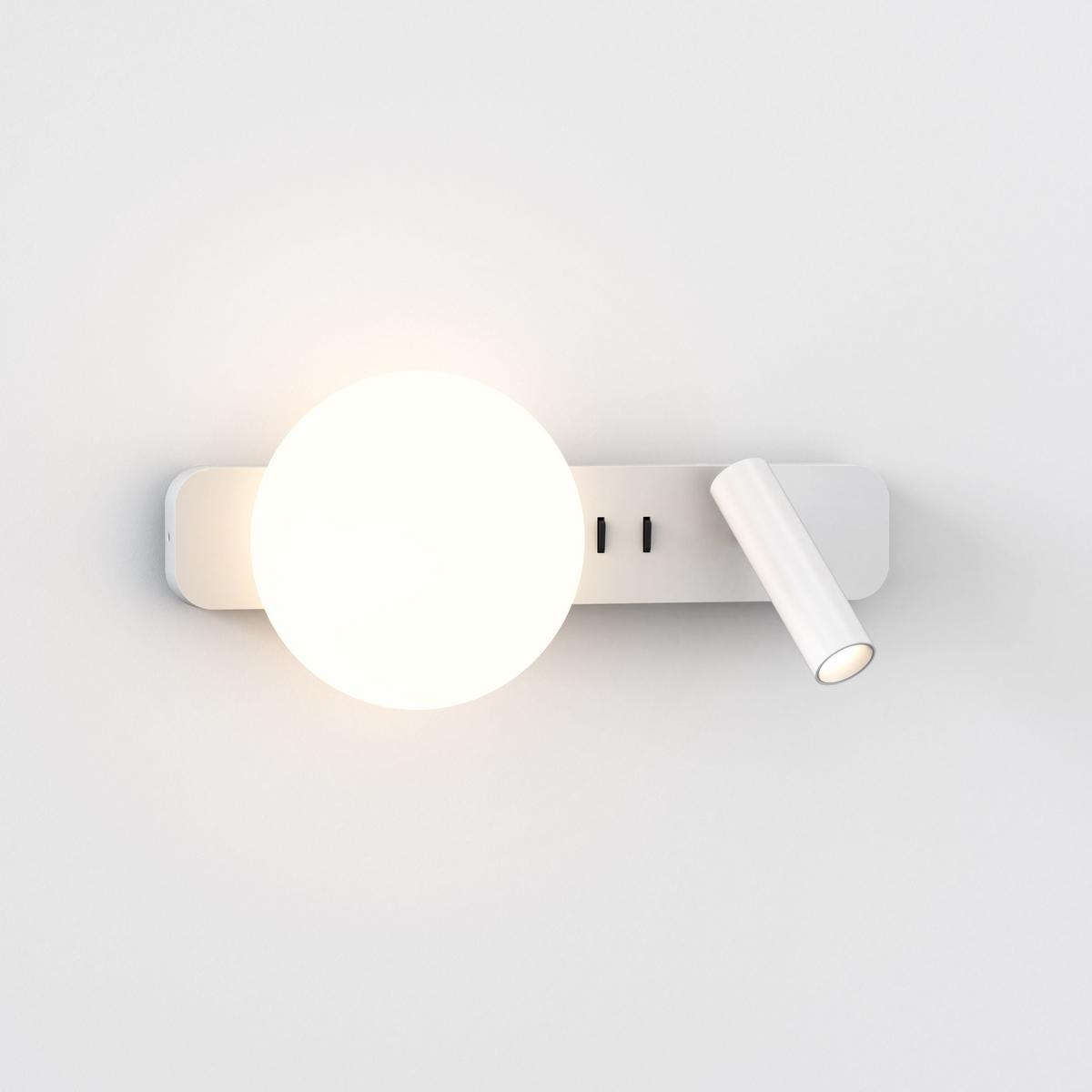 LED aluminium reading lamp with fixed arm | Zeppo Reader by Astro lighting