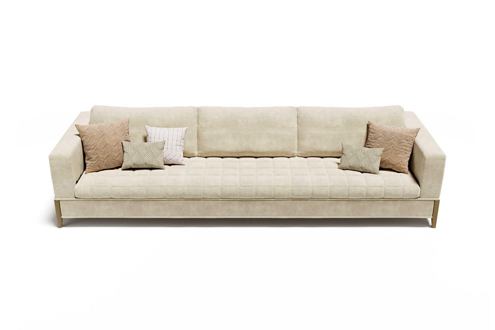3 seater leather sofa | Oyster 3p by Capital Collection