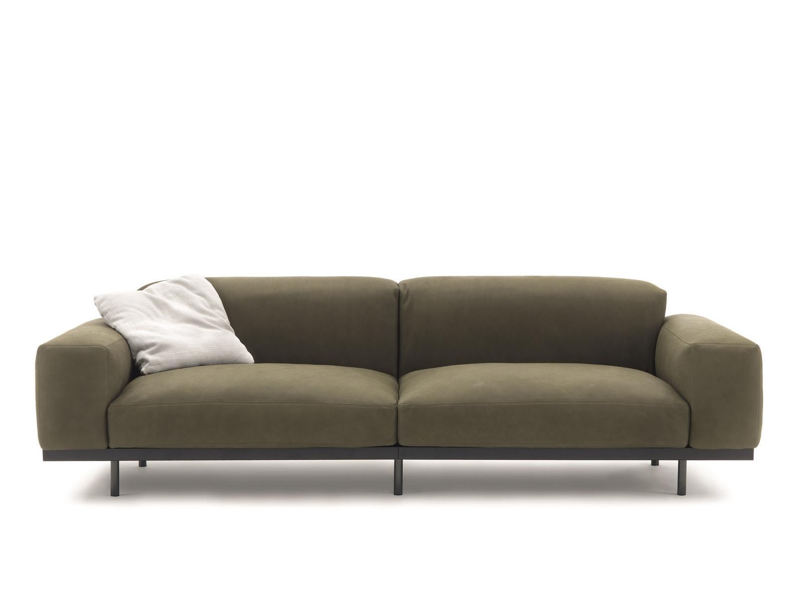 Upholstered 4 seater fabric sofa | Naviglio by Arflex