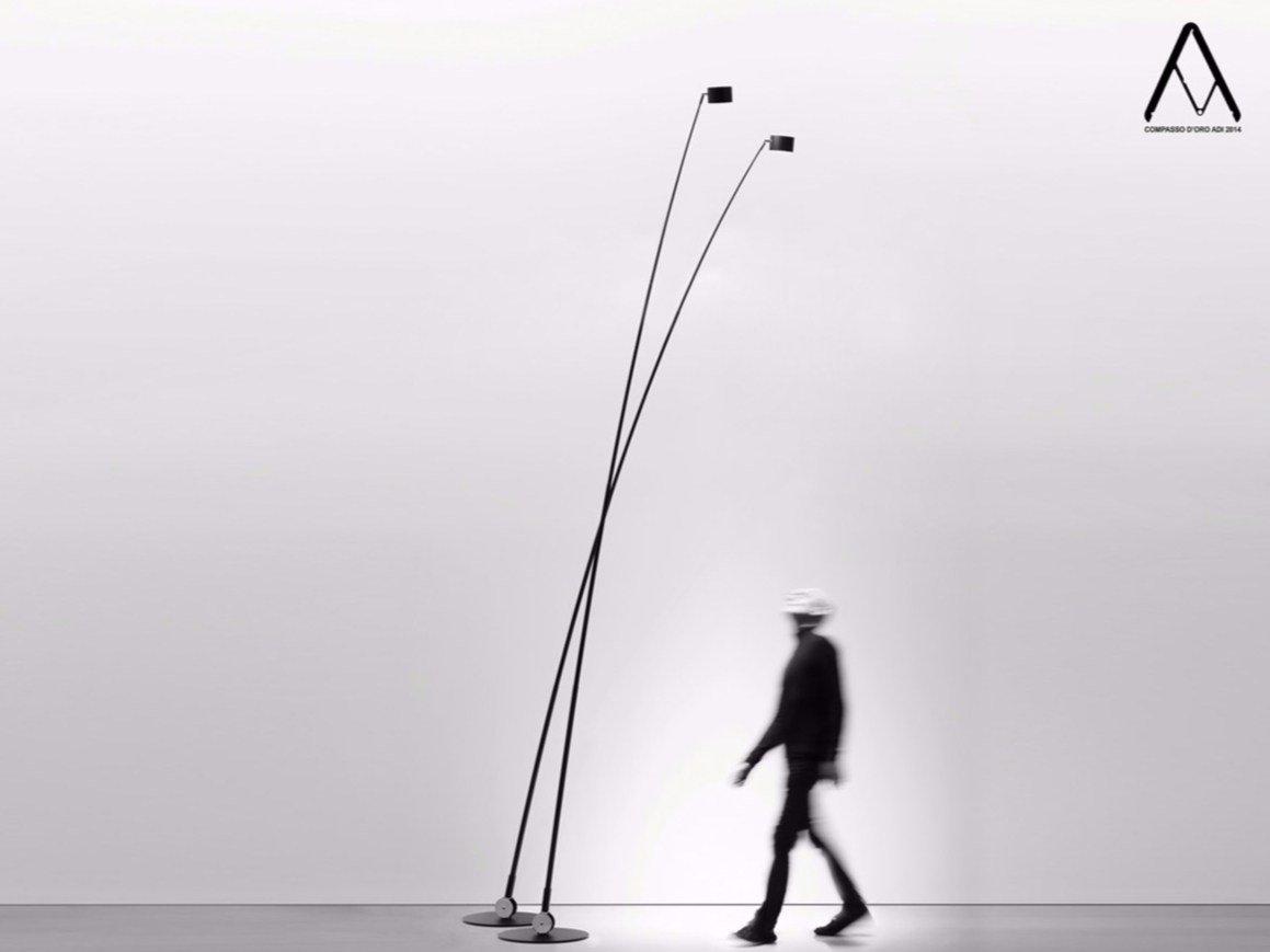 LED adjustable floor lamp with dimmer | Sampei by Davide Groppi