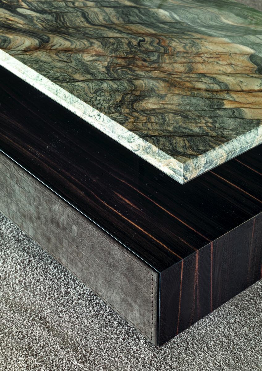 Rectangular stone coffee table | Walt by Longhi