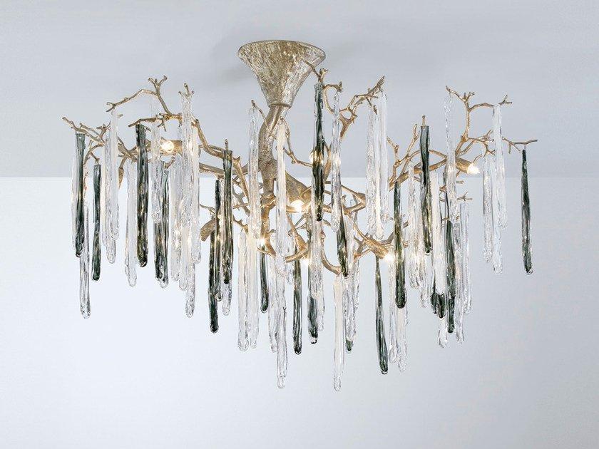 Handmade bronze pendant lamp | Glamour Ct3232/12 by Serip