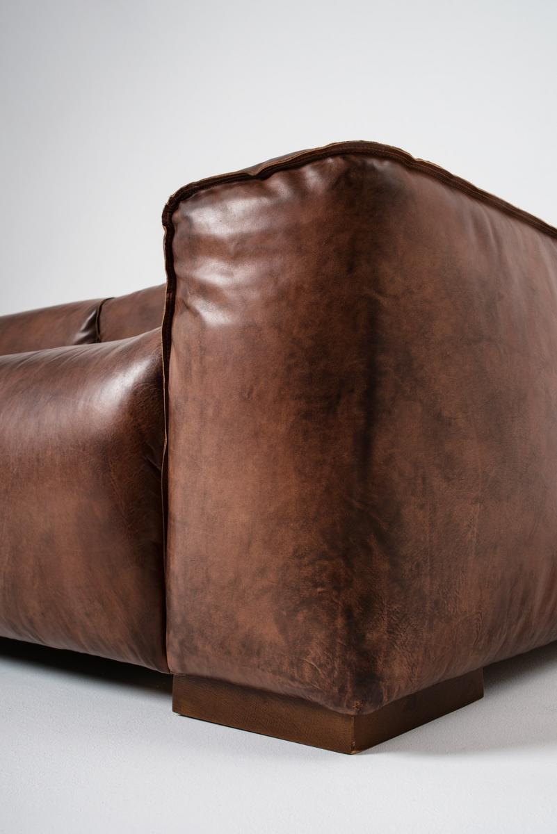 3 seater leather sofa | Lazy by Mantellassi 1926