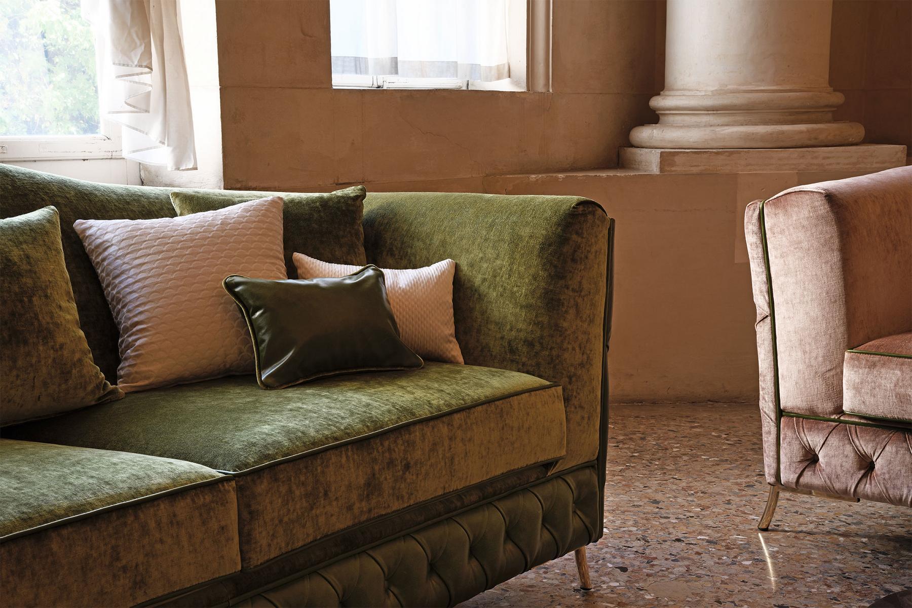 Tufted sofa bed with fire retardant padding | Nefele by Domingo salotti