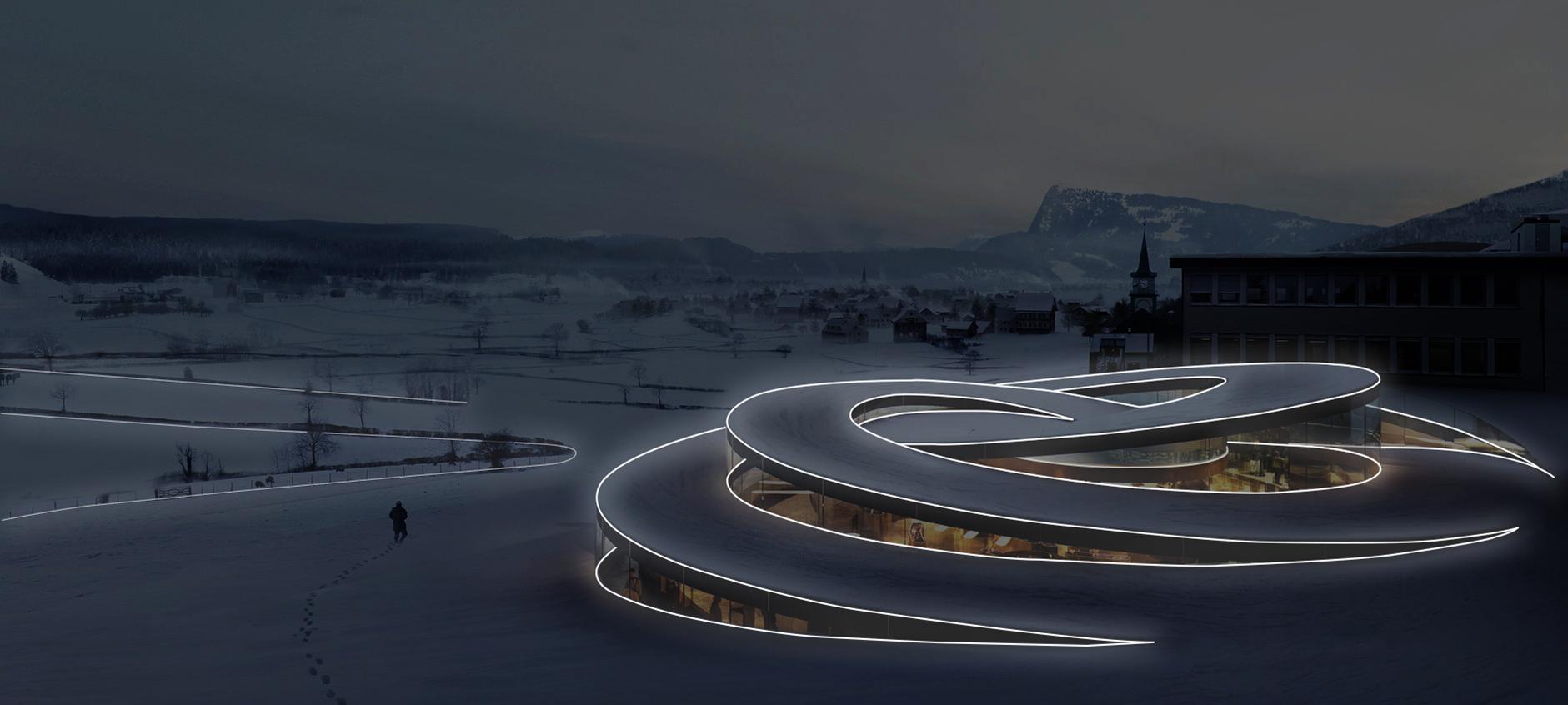 Silicone wall lamp / ceiling lamp | La Linea by Artemide