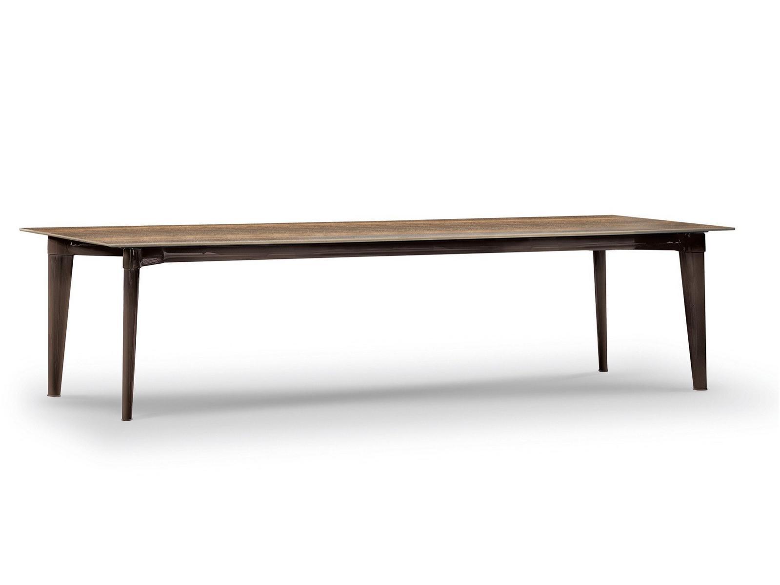 Rectangular wooden table | Penthouse by Minotti