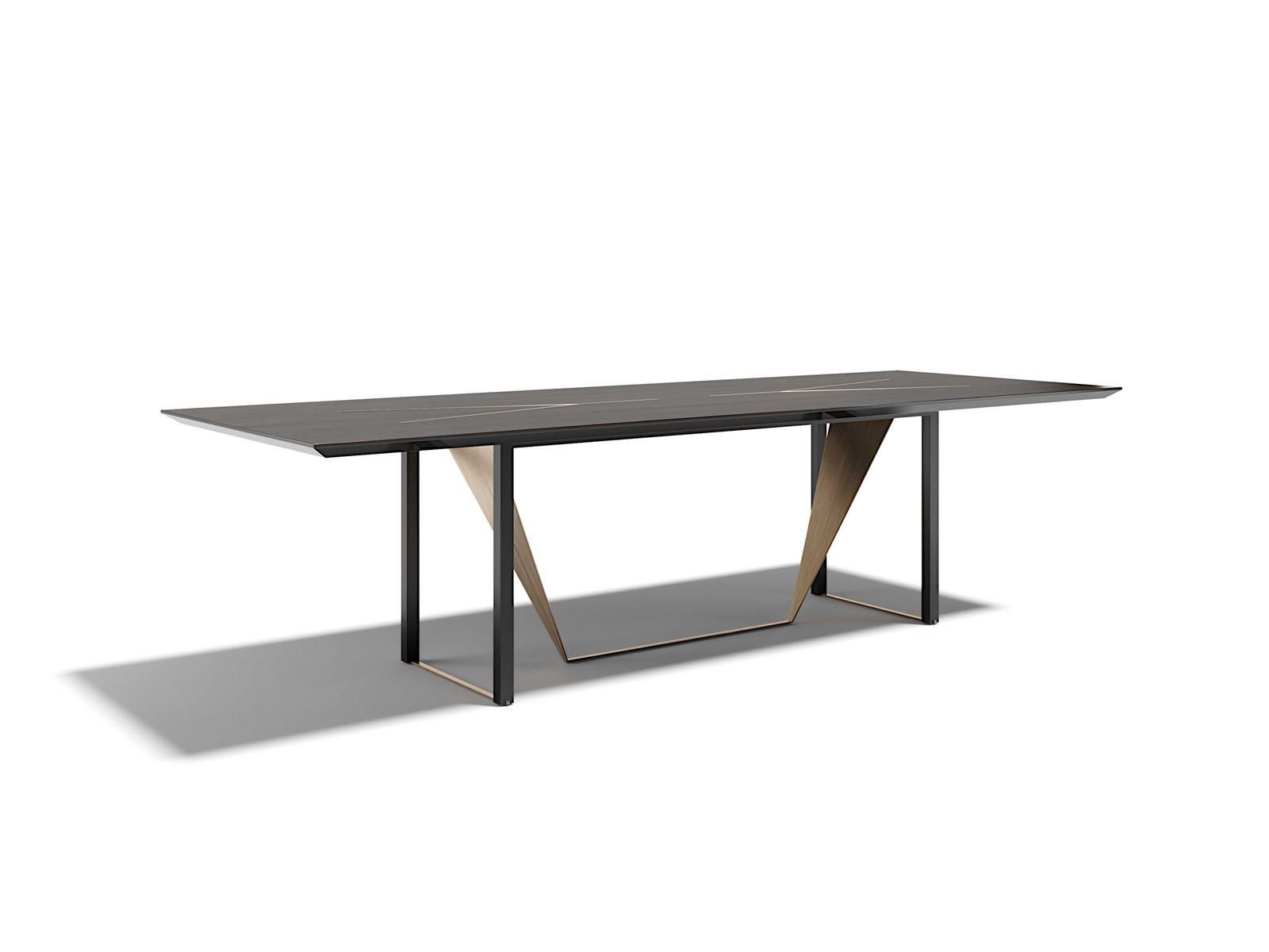 Rectangular wooden dining table | Prisma by Capital Collection