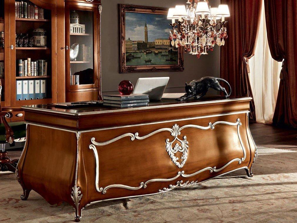 Solid wood writing desk with drawers | 11305 by Modenese Gastone