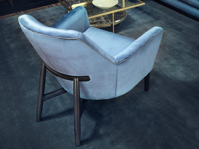 Velvet armchair | Eve by Borzalino