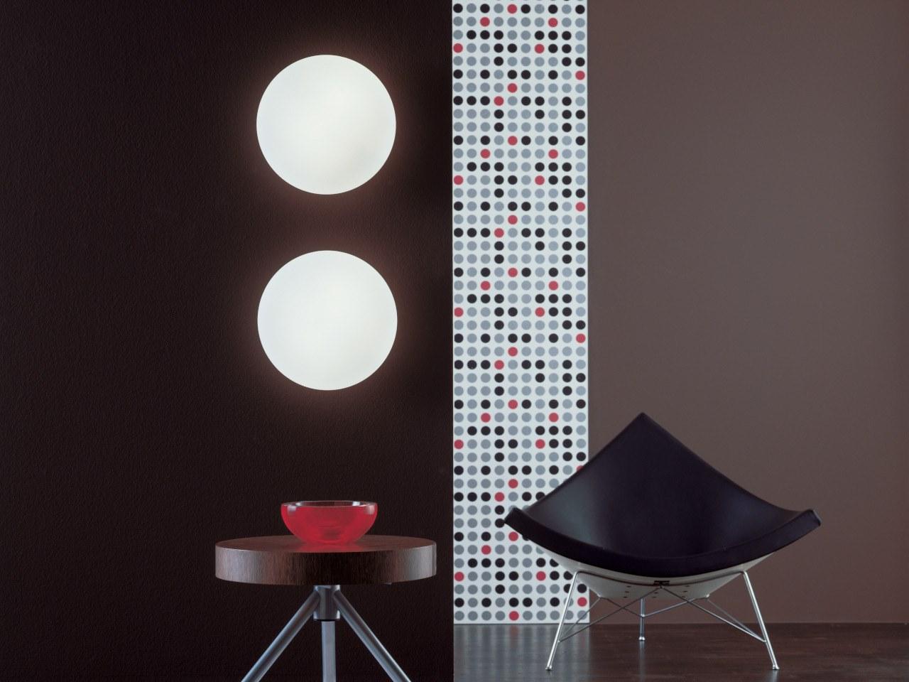 LED blown glass wall light | Felix P-pl55 by Leucos