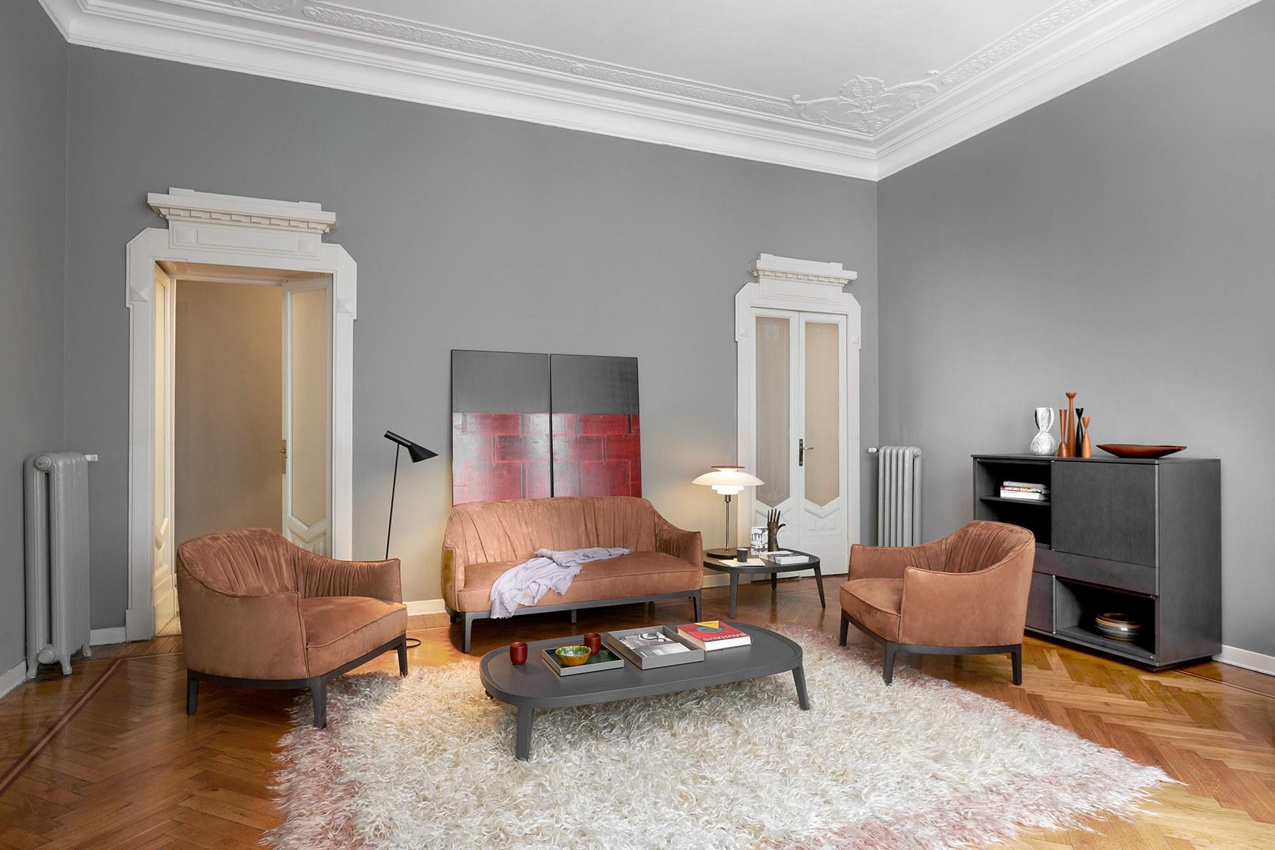 Armchair with armrests | Blossom by Potocco