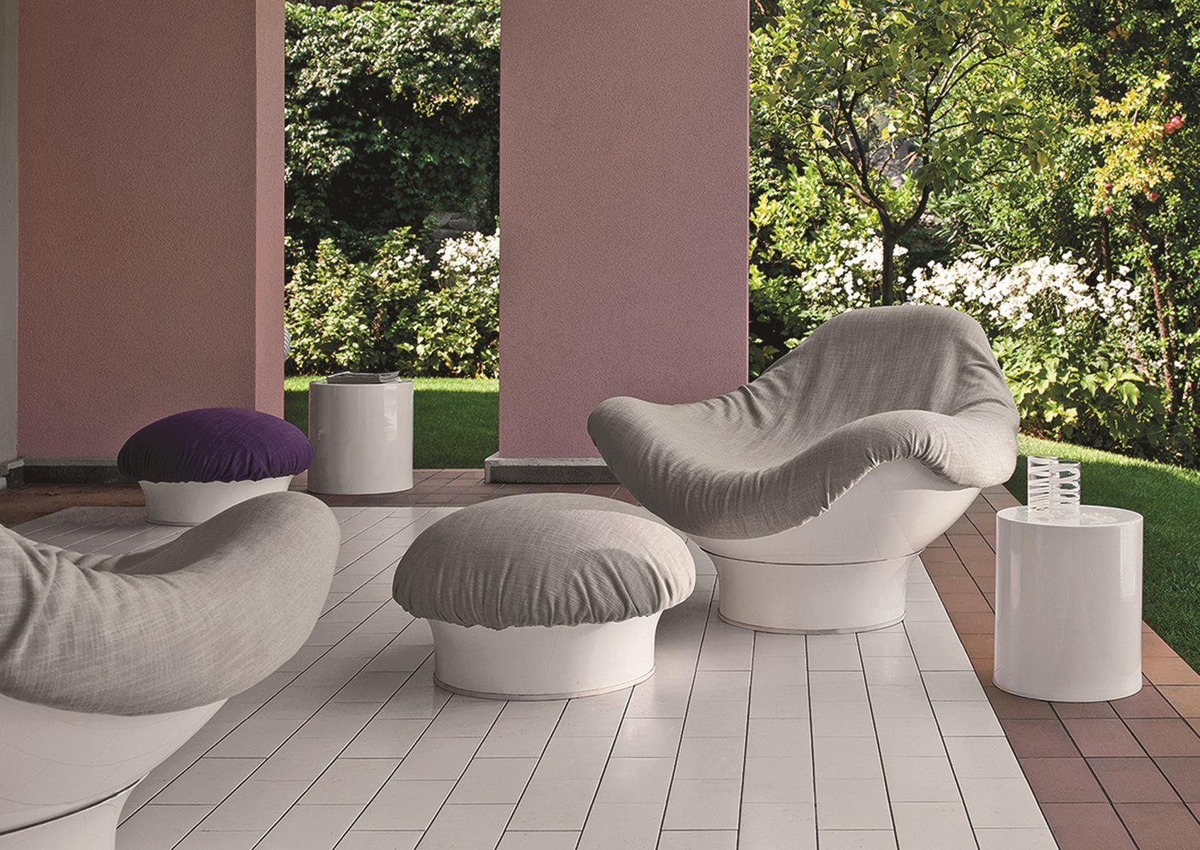 Fabric outdoor armchair | Rodica by Longhi