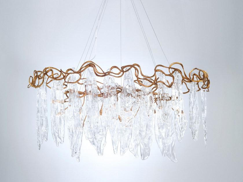 Handmade bronze pendant lamp | Niagara Ct3366/19 by Serip