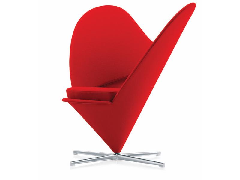 Wing fabric armchair | Heart Cone by Vitra