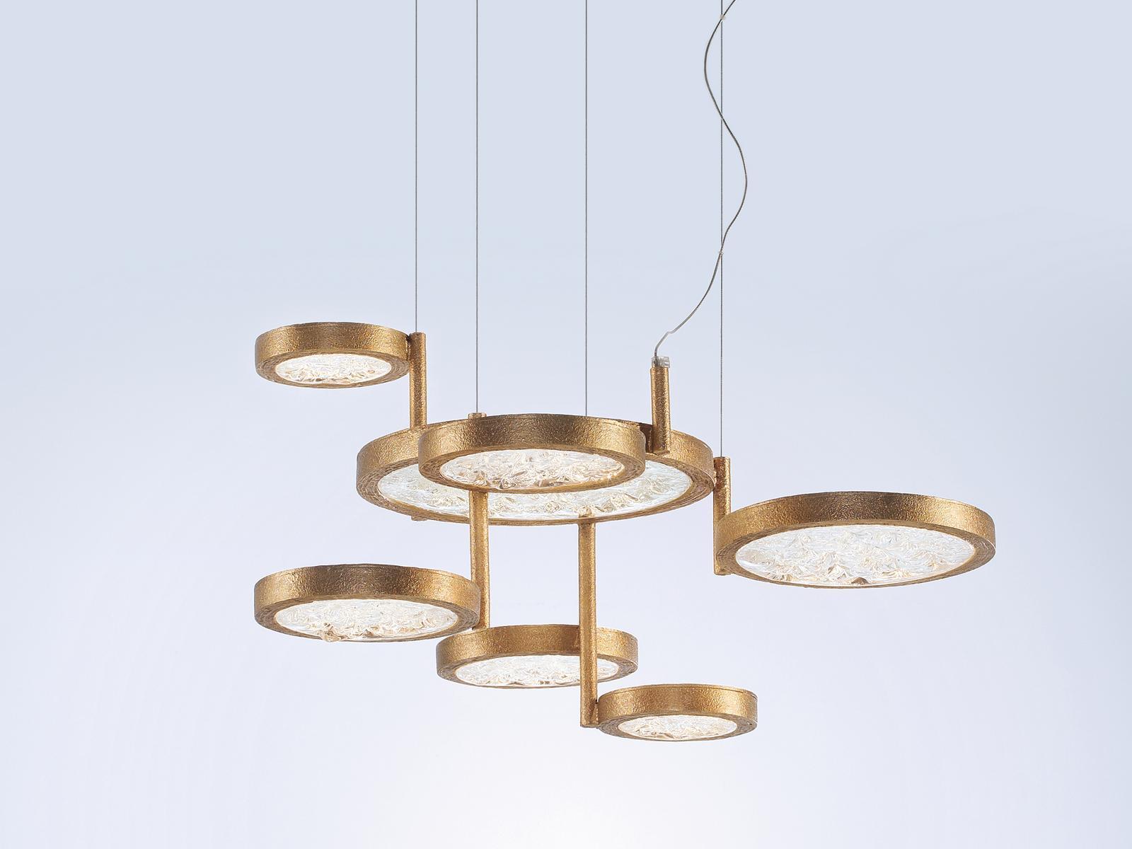 LED handmade bronze pendant lamp | Luna Ct3405 by Serip