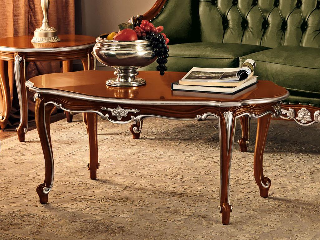 Oval solid wood coffee table | 11612 by Modenese Gastone