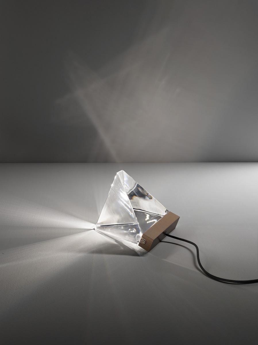 LED crystal table lamp | Tripla by Fabbian