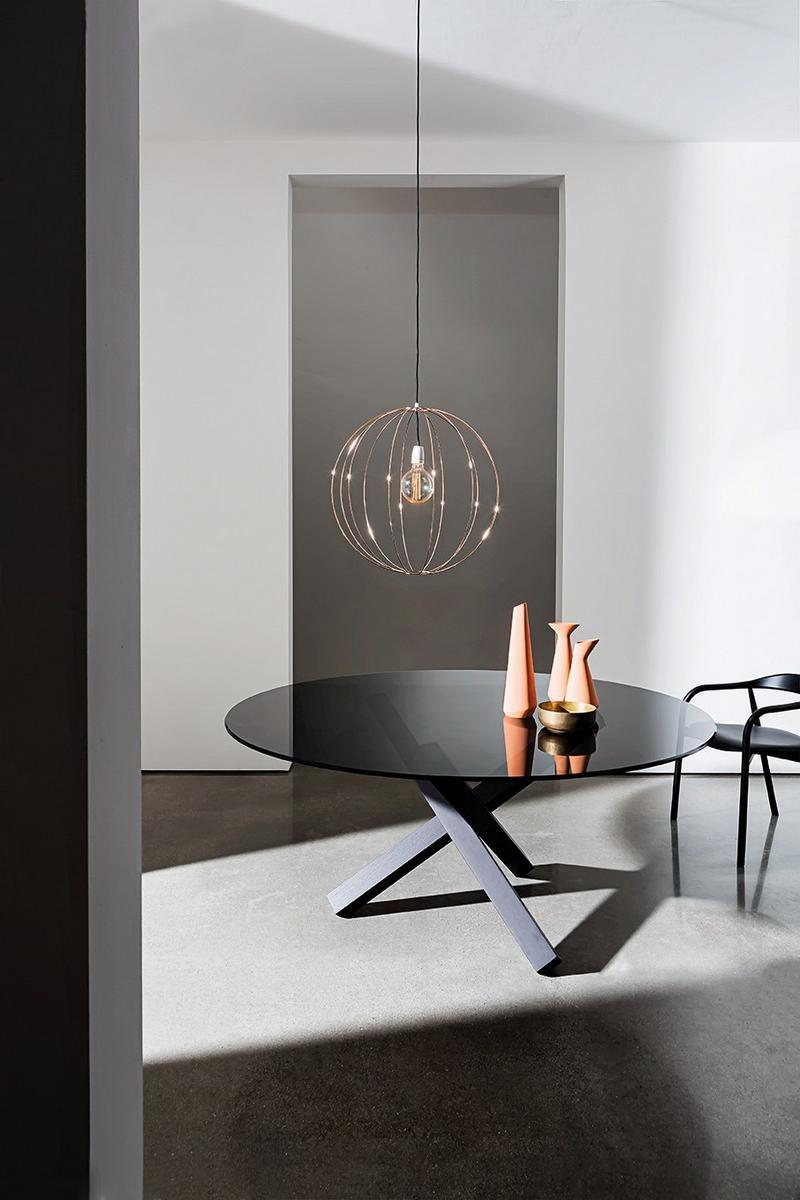 Round glass table | Aikido Round by Sovet