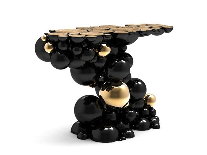 Aluminium console table | Newton by Boca Do Lobo