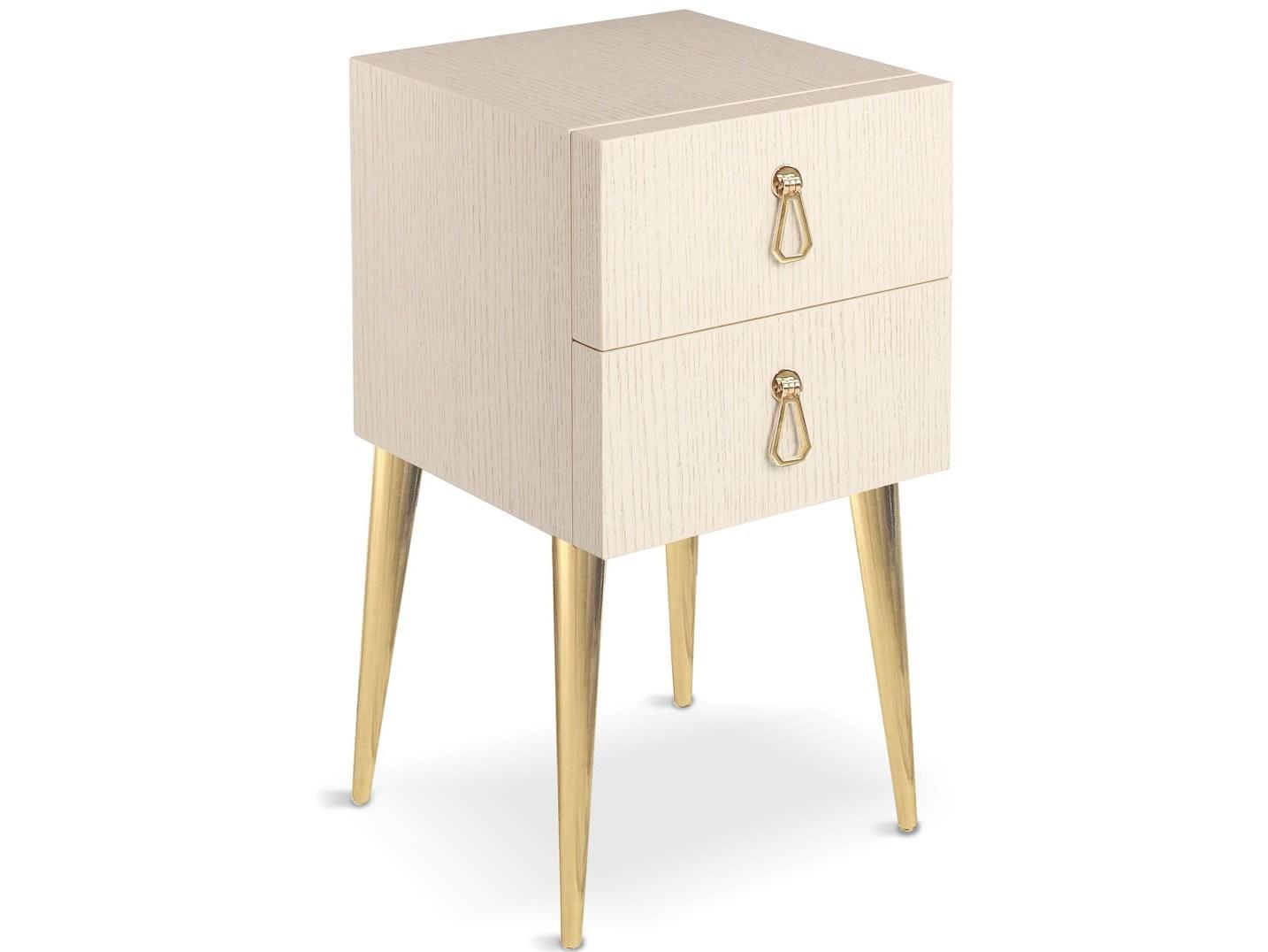 Wooden bedside table with drawers | City by Cantori