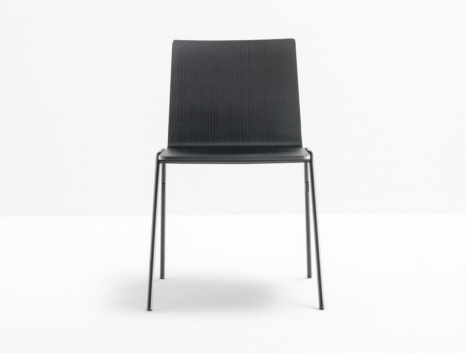 Steel and wood restaurant chair | Osaka Metal 5711 by Pedrali