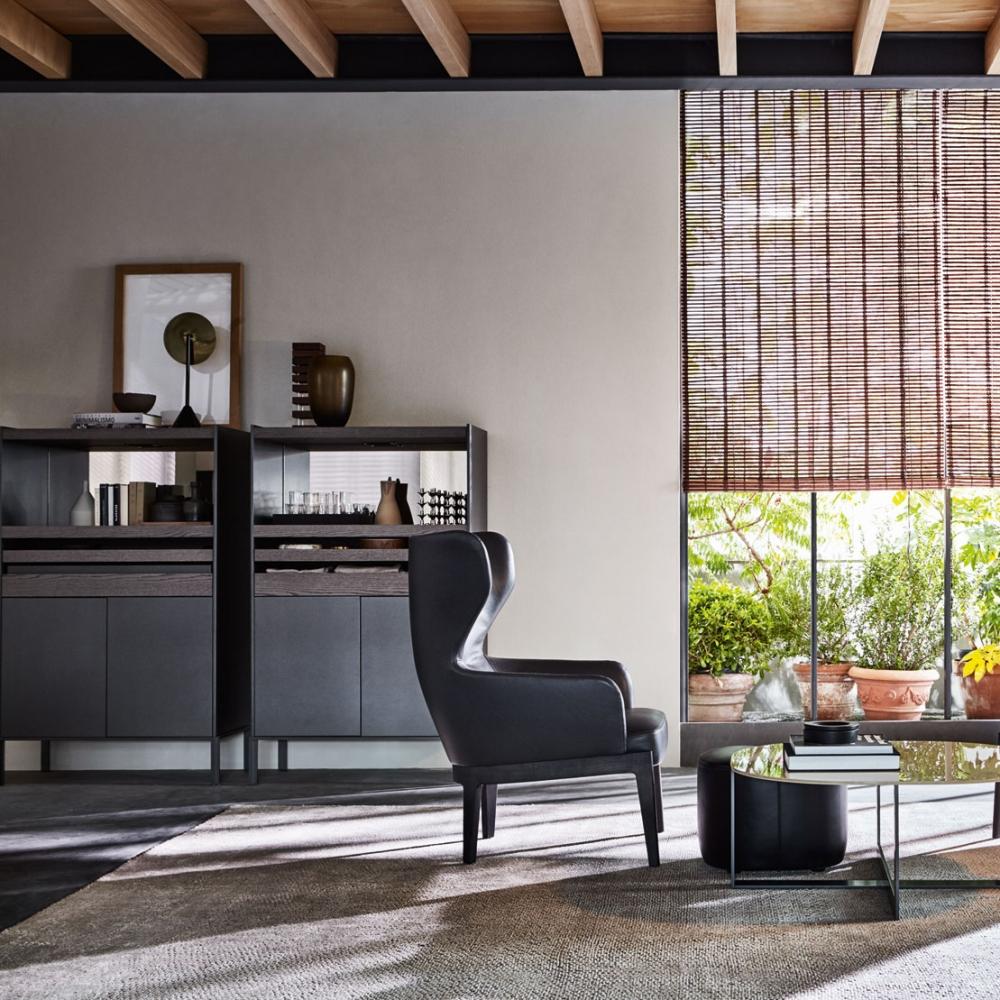 Wooden highboard with drawers | Quinten by Molteni