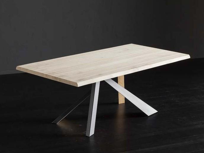 Rectangular oak table | Toronto + Metal/legno by Altacorte