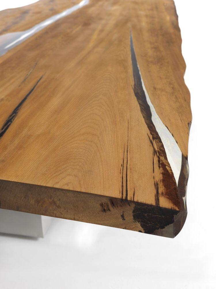 Rectangular wood table | Riflessi by Riva 1920