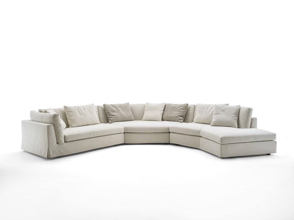 Sectional fabric sofa | Arne by Frigerio