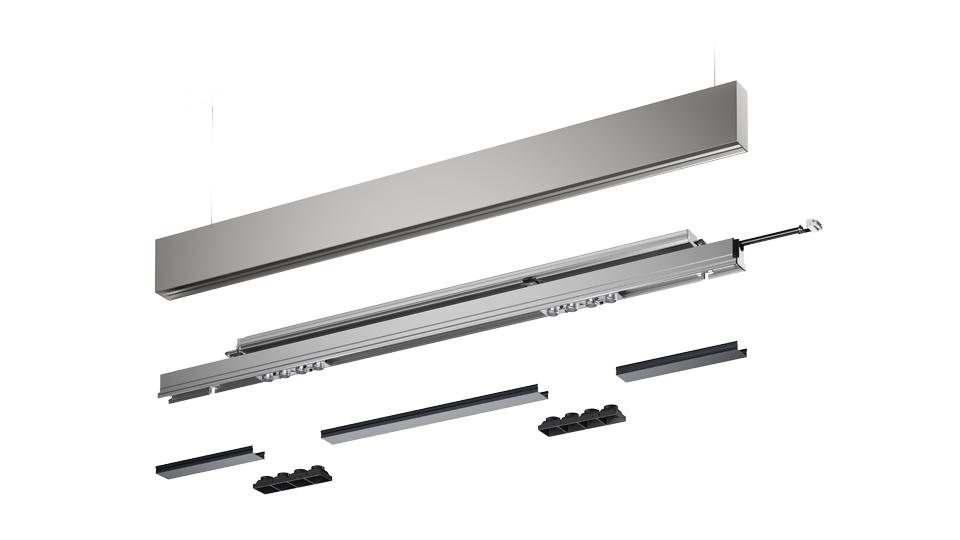 LED extruded aluminium linear lighting profile | Algoritmo Sharping by Artemide