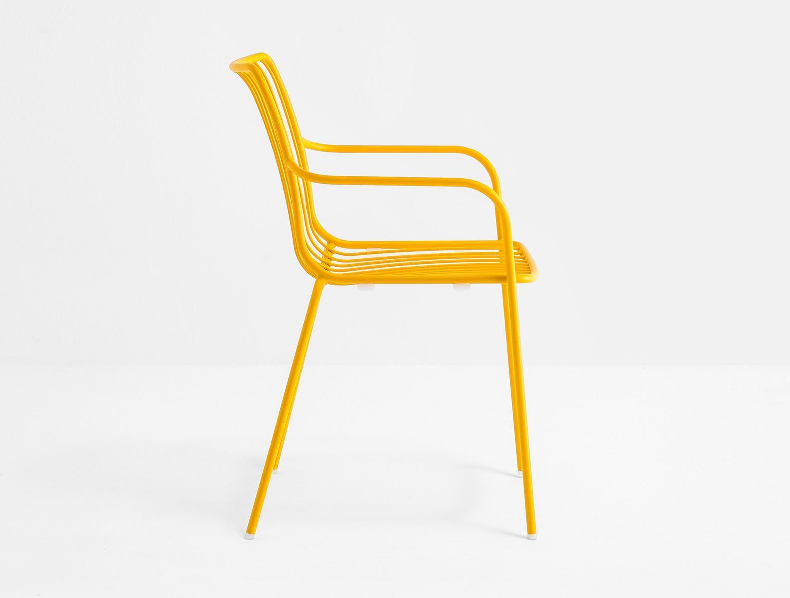 Metal garden chair with armrests | Nolita 3656 by Pedrali