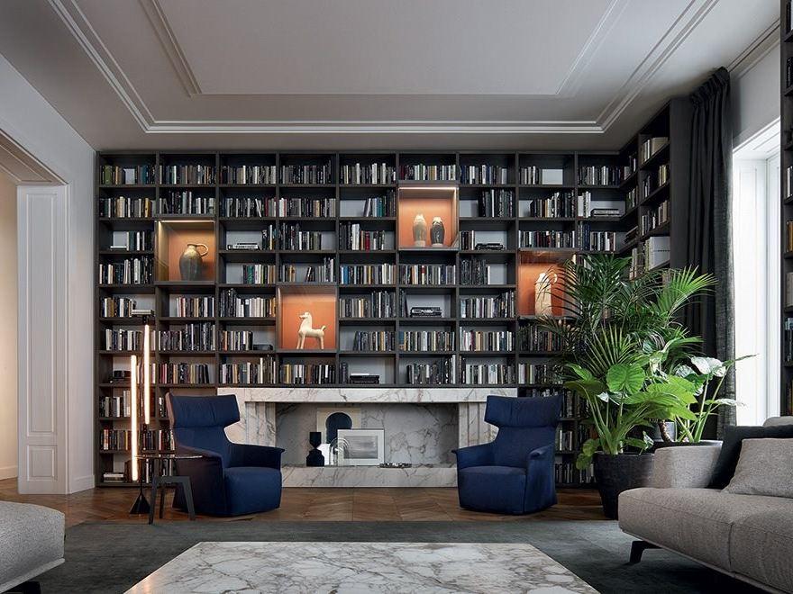 Wing armchair with armrests | Santa Monica Home by Poliform